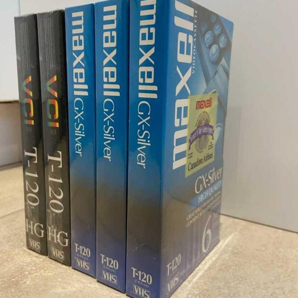 BUNDLE OF BLANK SEALED VHS TAPES NEW!!!